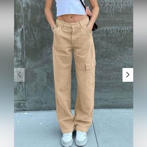 Khaki cargo pants